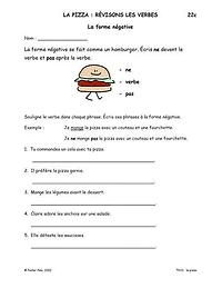 The Fsl Classroom La Pizza French Reproducible Teaching Activities