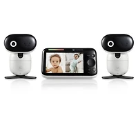 Moniteur bébé Vidéo Motorola PIP1510 Connect Wi-Fi motorisé – Ensemble de 2 caméra - Blanc