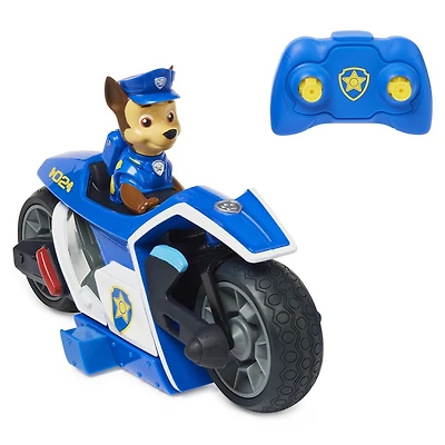 PAW Patrol, Chase RC Motorcycle, moto radiocommandée du film, véhicules radiocommandés pour les enfants à partir de 3 ans