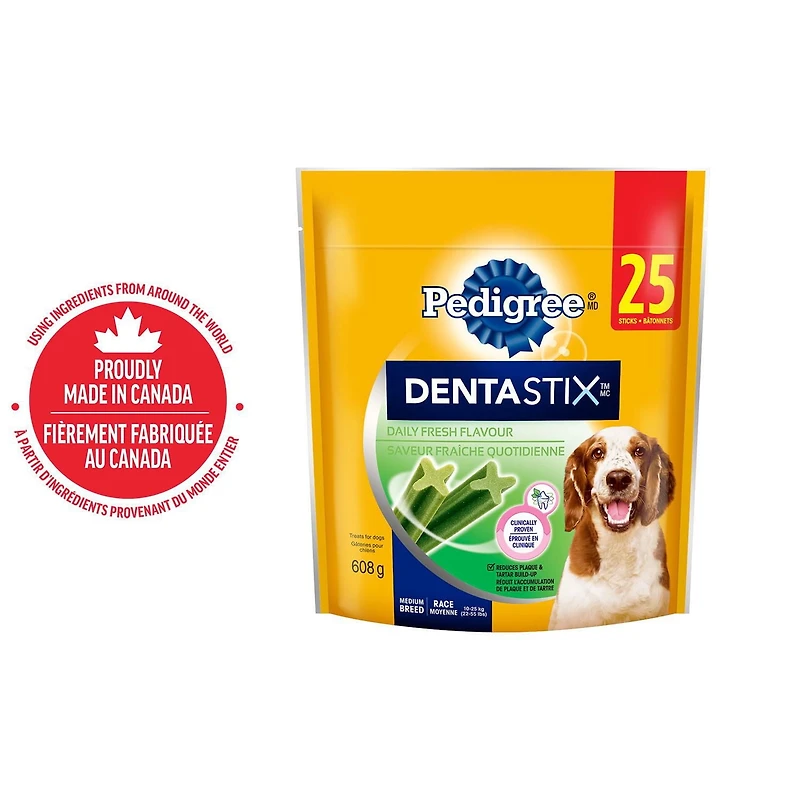 Gâteries de soins buccodentaires PEDIGREE DENTASTIX saveur de bœuf pour chiens adultes de petite race – réduisent l’accumulation de plaque et de tartre, 35 bâtonnets 35 Gâteries
