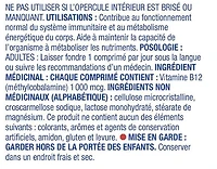 Equate B12 1000mcg dissolution rapide