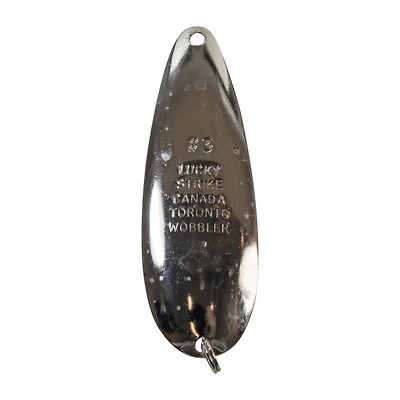 Lucky Strike Baitworks Toronto Wobbler Spoon, 3", Nickel/Copper Fishing Spoon