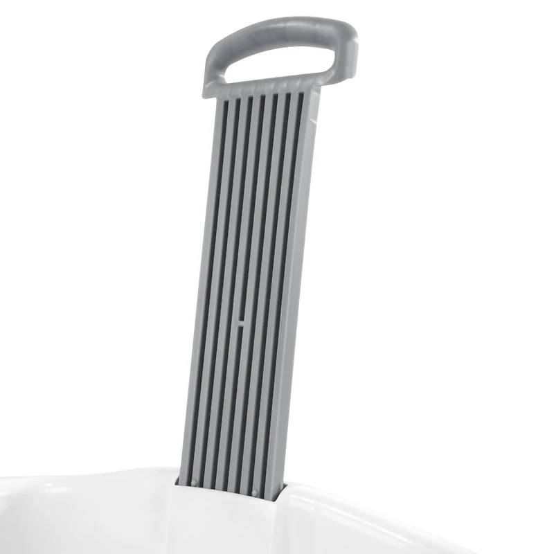 Panier sur roulettes 62L Sterilite en blanc