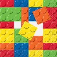 Building Blocks Lunch Napkins, 16ct