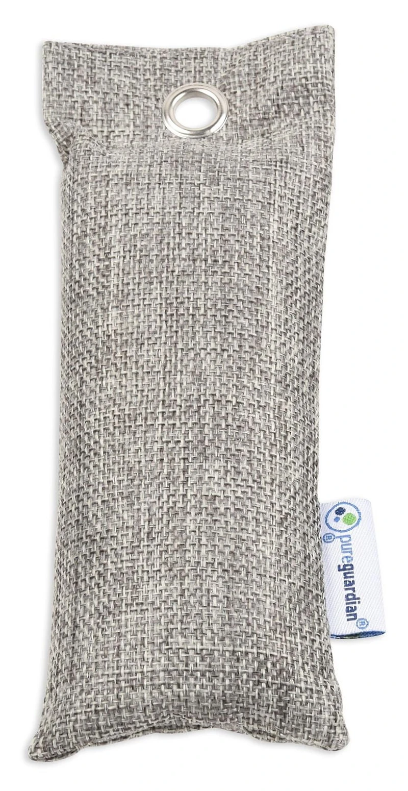 PureGuardian CB075 75G sacs de charbon de bambou purificateur d’air, réducteur d’odeurs naturel et écologique, paquet de 2