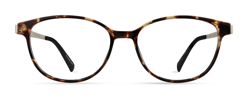 Bio Eyes Womens Prescription Eyeglasses, Petunia, Yellow Tortoise, 51-15-135