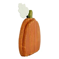 Way To Celebrate Harvest Wood Pumpkin Tabletop Décor, Orange
