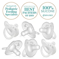 Sucette cylindrique en silicone Balance + Evenflo Feeding, phase 1