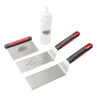 Expert Grill accessoires pour griller ensemble d’outils pour gril BBQ, 4 pièces Kit de gril en acier inoxydable