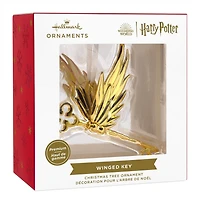 Décoration Hallmark de Noël (Clé ailée, Harry Potter, métal, haut de gamme)