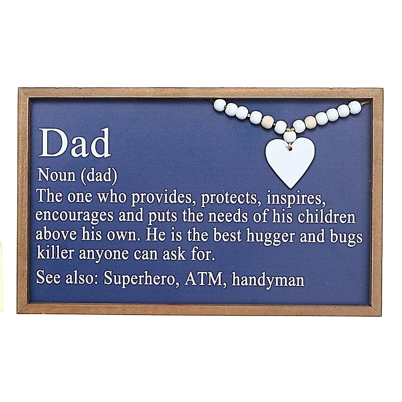 IH Casa Decor Framed Definition Of Dad Sign
