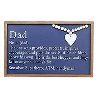 IH Casa Decor Framed Definition Of Dad Sign