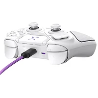 Manette de gaming modulaire sans fil Turtle Beach Victrix Pro BFG Reloaded pour PlayStation 5, PlayStation 4, PC; module Fightpad, sticks/gâchettes à effet Hall, boutons reprogrammables - Blanc