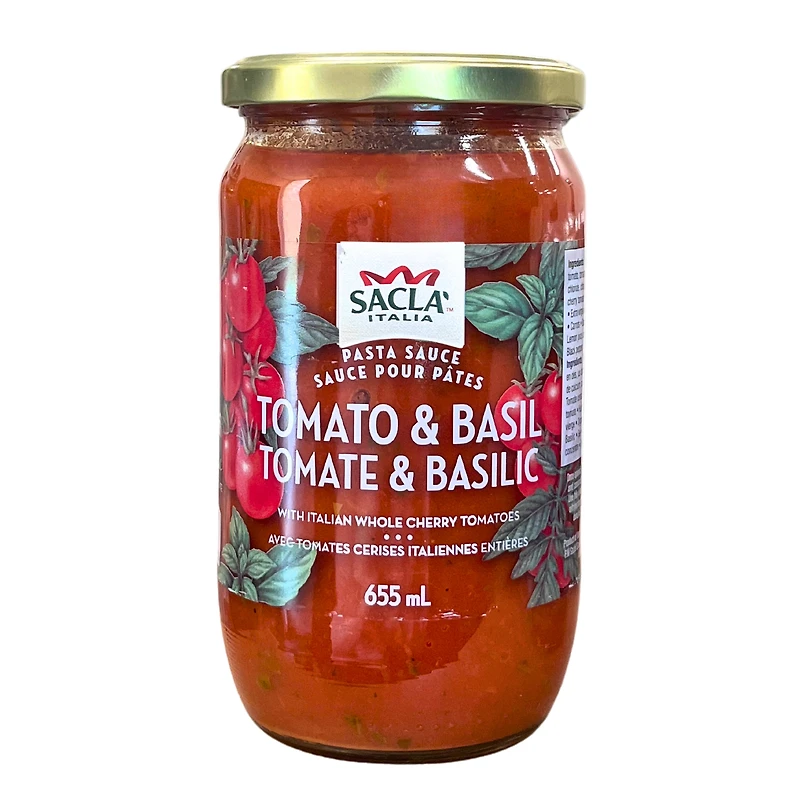 Sacla Sauce pour pâtes tomates et basilic 655ML 655ML
