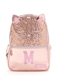 Ensemble sac à dos « M» Kitty rose pailleté Purr-fectly C-JUSTICE ENSEMBLE SAC À DOS