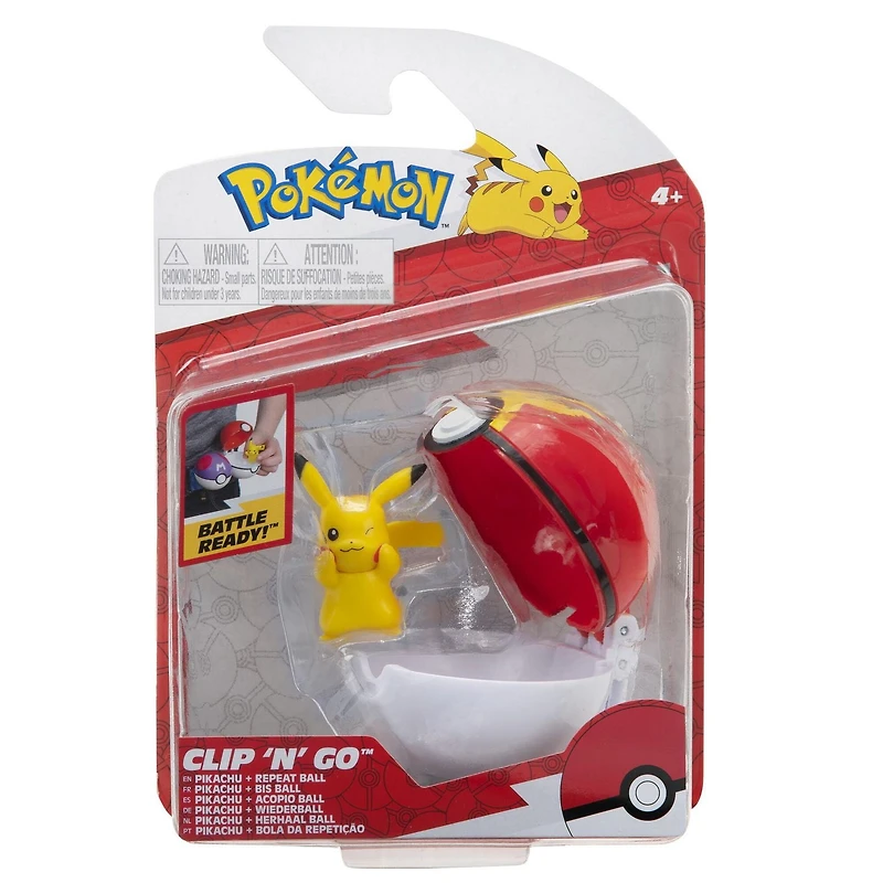 Pokemon Clip 'N' Go - Pikachu + Repeat Ball
