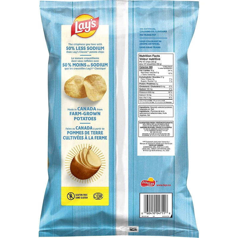 Lay's Croustilles Légèrement salées Classique