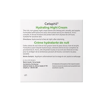 Cetaphil Hydrating Night Cream | Made with Hyaluronic Acid Extract | 24Hr Intense Hydration | For Dry and Sensitive Skin | Fragrance-Free, 48g