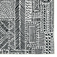 Tapis de couloir lavable Cayden 2 pi x 8 pi ivoire et noir