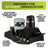 GoGear™ Efficiency Console, Black Plastic Low Profile Vehicle Organizer