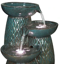 Outdoor Fountain With Led Light