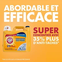 Arm & Hammer Cold Water Clean Fresh Scent Liquid Laundry Detergent, 215 Loads, 6.36 L