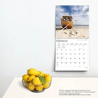 BrownTrout Beaches 2024 12x24 Inch Square Wall Calendar, 9781975457853