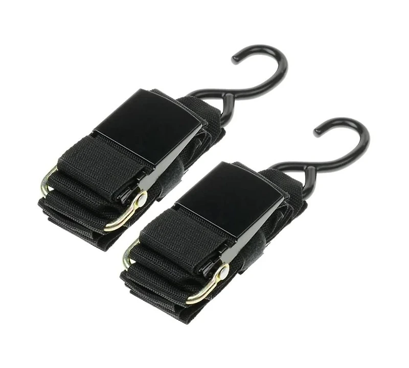 Transom Tie-Down Straps - Heavy Duty Adjustable Marine Tie Down Straps  2" x 48", Trailer Boat Transom Strap for Boating Safety, Jetski & PWC Trailer  (Set of 2)