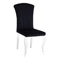 Chaise de salle à manger canadienne Lincoln argentée (Ensemble de 2)