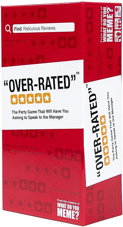 Over-Rated Jeu by What Do You Meme? Un jeu de critiques ridicules!