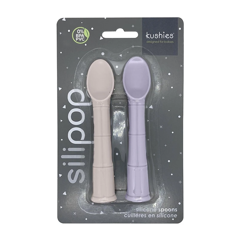 Kushies Silipop - Cuillère en silicone - Pink / Lilac