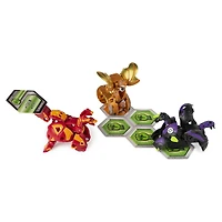 Bakugan Starter Pack 3-Pack, Howlkor Ultra, Armored Alliance Collectible Action Figures