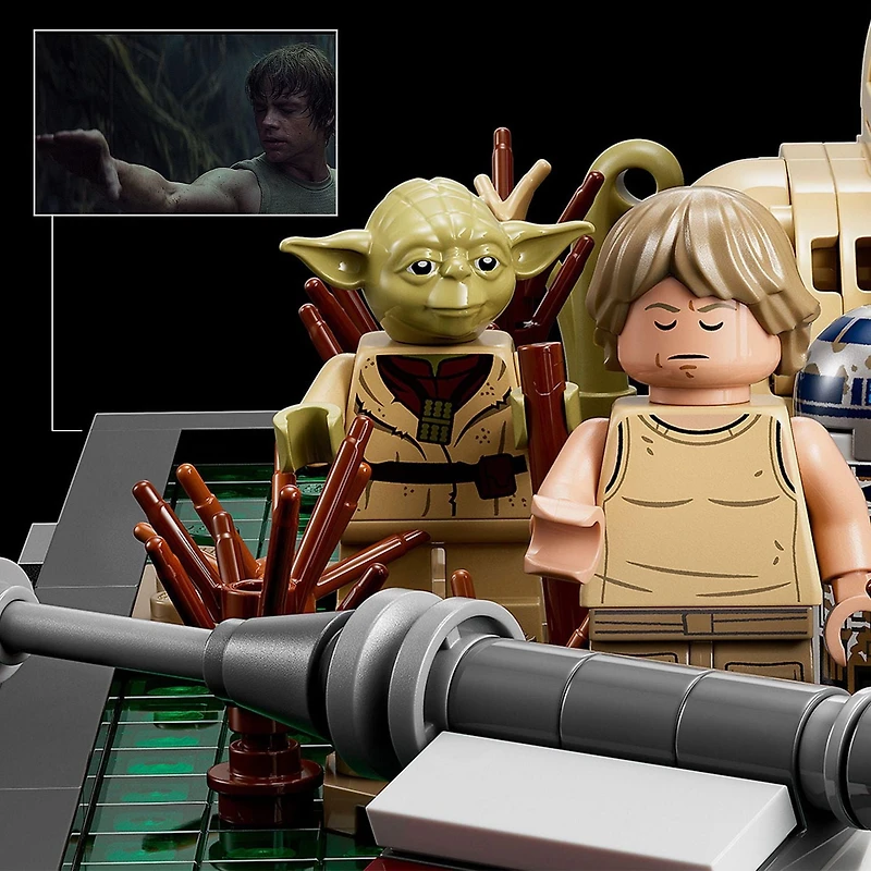 LEGO Star Wars Diorama de l’entraînement Jedi sur Dagobah 75330 ; Ensemble de construction (1000 pièces)