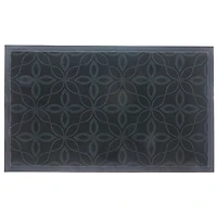 Tapis Pvc Imprimé Points Fleurs 18"X30"