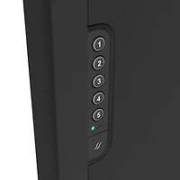 Sanctuary 21.8" Tall In-Wall Vault, Steel Vault, Designed To Mount For Home & Office With Electronic Lock, Black (0.49 Cu. Ft.) - SA-IWV-B