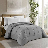 Swift Home High-Filled Down Alternative Comforter, Ultra Soft All Season Hypoallergenic Bedding, Queen/Double, Light Grey