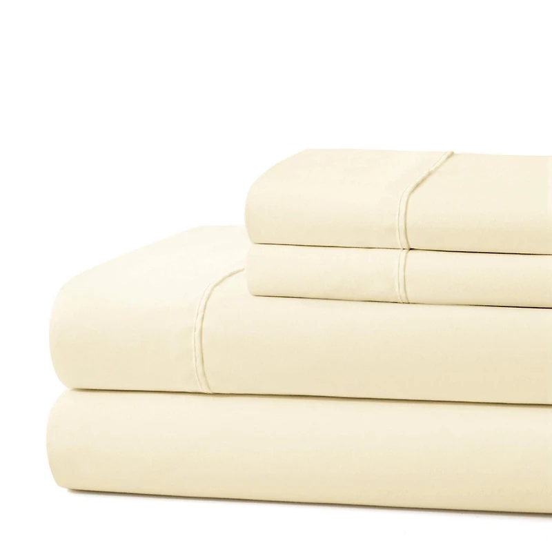 Literie Marina Decoration, 600 fils/cm², ultra douce, à poches profondes, en coton percale à fibres longues, toutes saisons