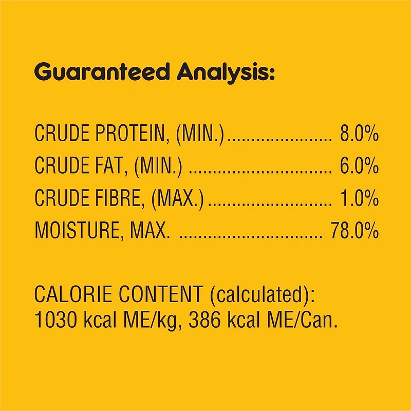 Pedigree Chopped Filet Mignon Flavour High Protein Wet Dog Food, 375g