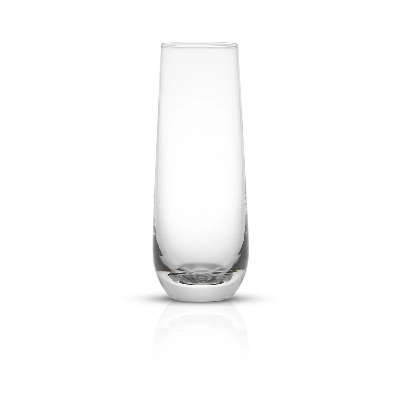 Flûtes à Champagne en Cristal Sans Pied Milo - 9,4 oz - Ensemble de 8