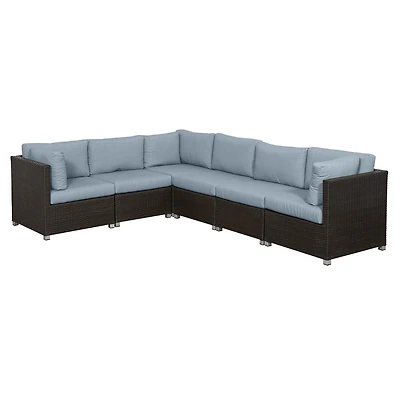 Innesbrook Collection 6-Piece Aluminum Patio Conversation Set with Spa Cushions