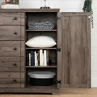 South Shore Lilak Door Chest with 5 Drawers