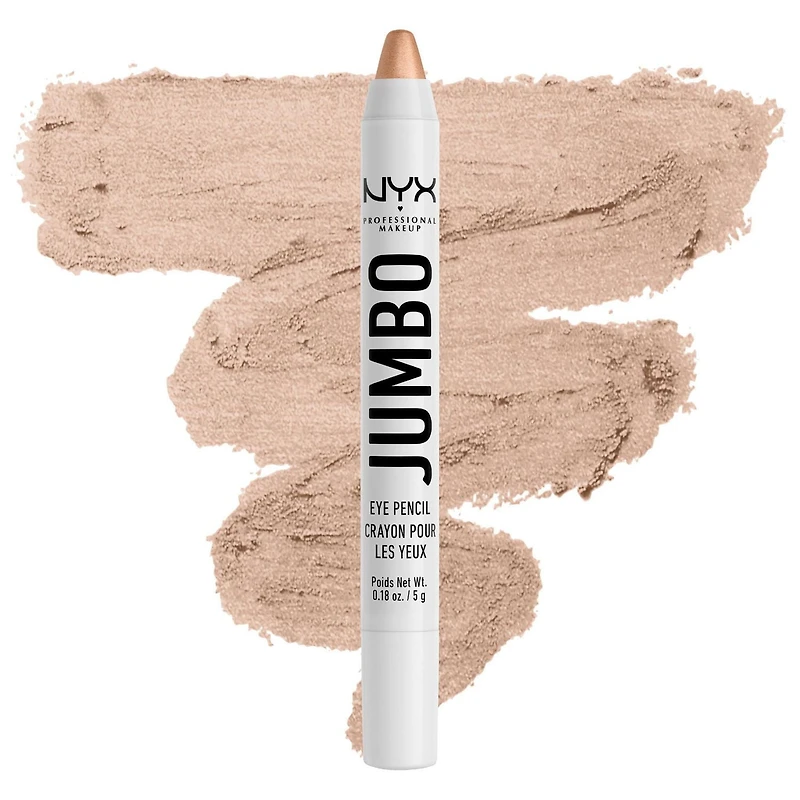 NYX PROFESSIONAL MAKEUP, Crayon Jumbo pour les yeux, Iced Latte Peut être aiguisé