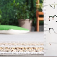 SAFAVIEH Beach House Carlie Bordered Indoor/Outdoor Area Rug