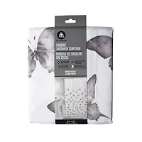 Rideau de douche décoratif en microfibre Hometrends, motif marbre ou papillon 178 cm x 183 cm