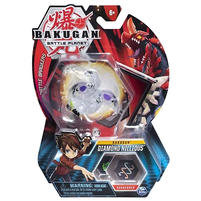 Bakugan, Diamond Nillious, 2-inch Tall Collectible Transforming Creature, for Ages 6 and Up