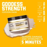 Carol's Daughter Goddess Strength Repairing Cocoon Hydrating Hair Mask for Dry Damaged & Curly Hair, Restores Moisture, Hair Treatment Made with Castor Oil for Weak Hair, 340 g