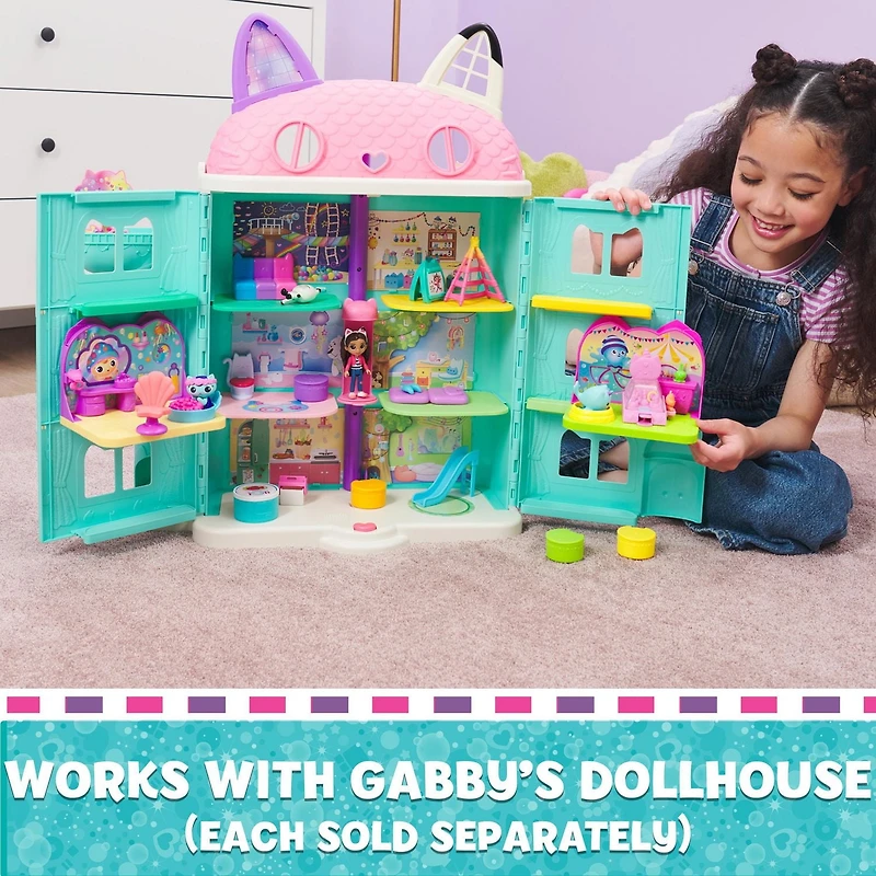 Gabby’s Dollhouse, Kitty Narwhal’s Carnival Room, with Toy Figure, Surprise Toys and Dollhouse Furniture, Kids Toys for Girls & Boys 3+