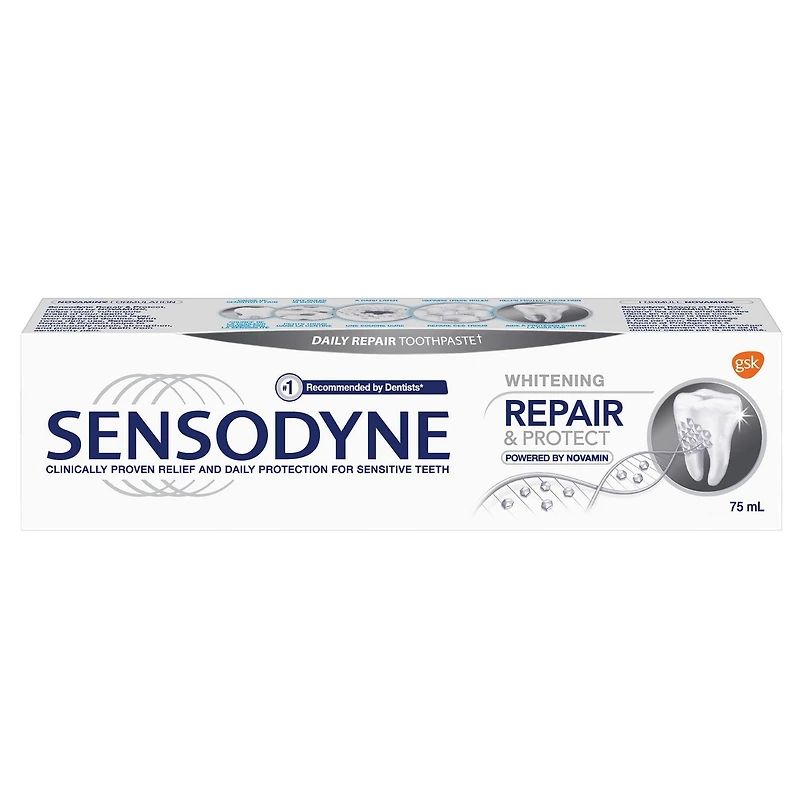 Sensodyne Repair & Protect Whitening Sensitivity Toothpaste, 75 mL Mint