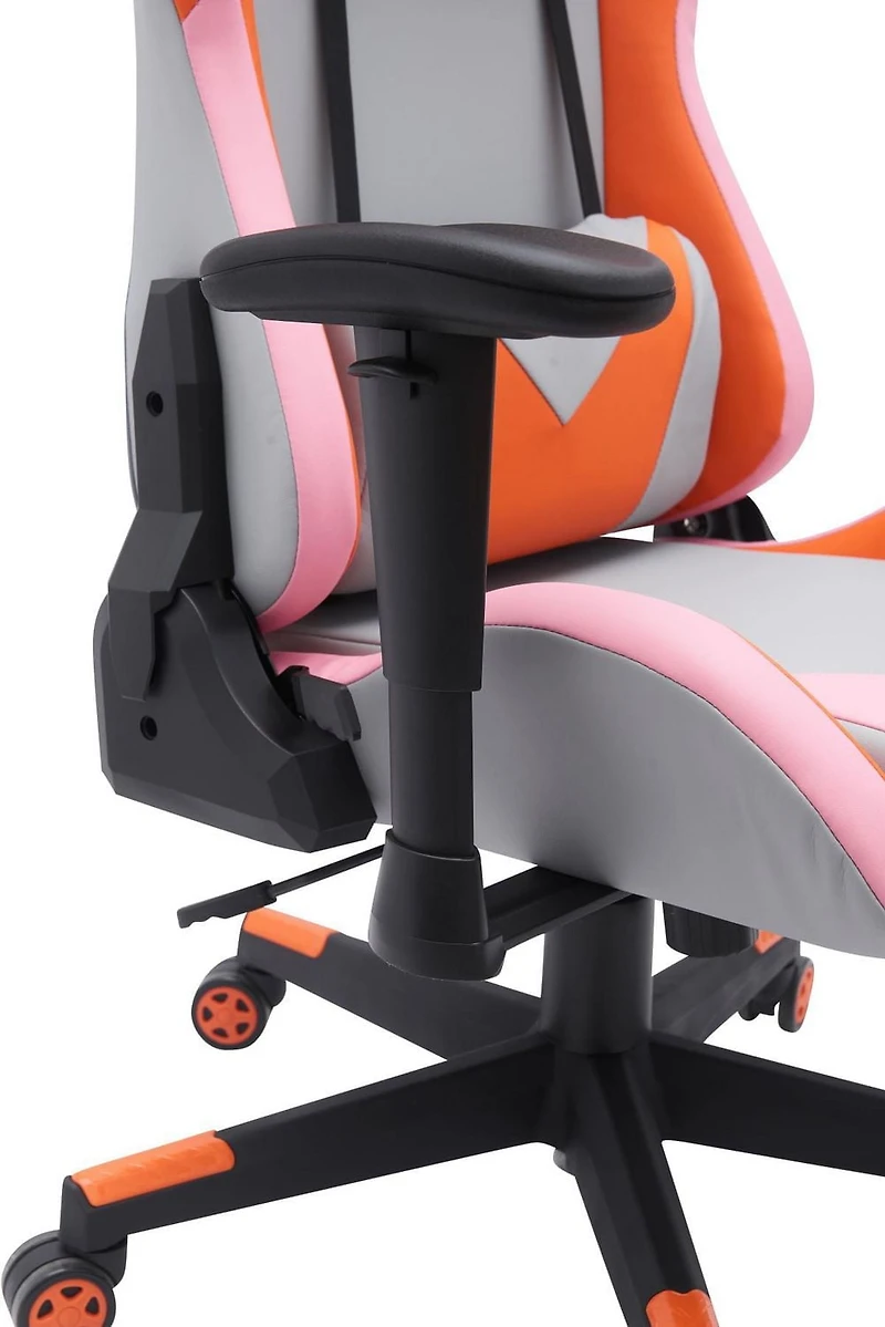 Zoya Gaming Chair, Grey/Orange
