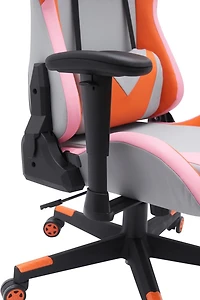 Zoya Gaming Chair, Grey/Orange